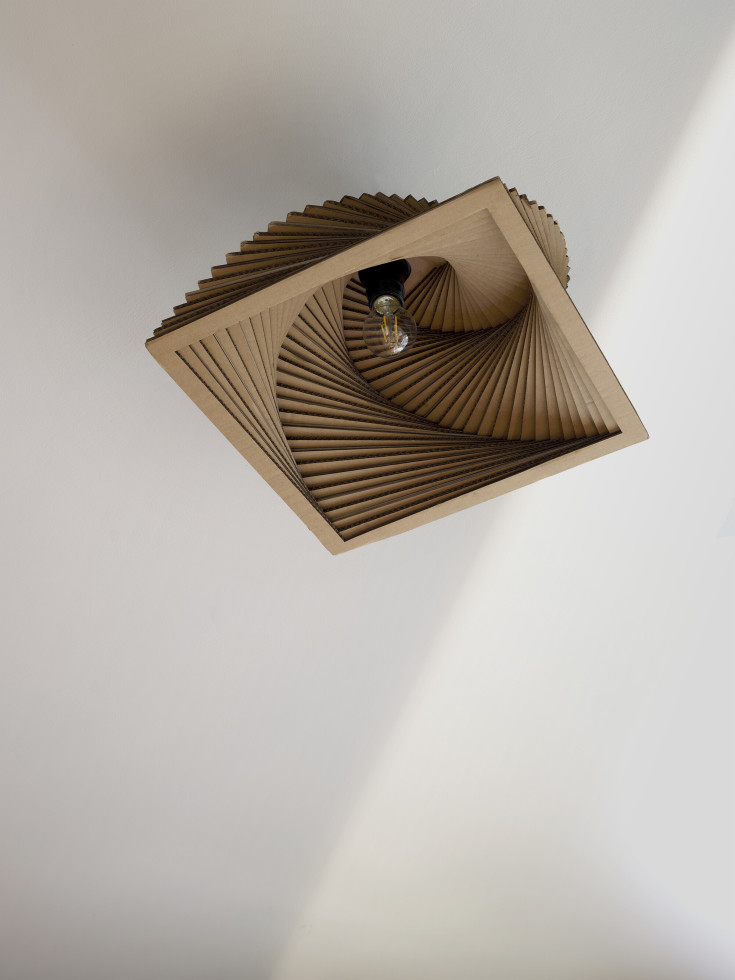 Ledvance Cardboard taklampe, firkantet