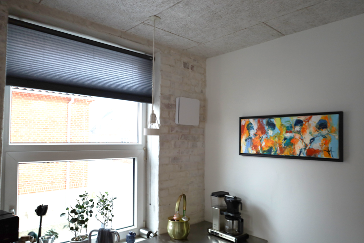 Duka One Pro 25 S ventilator med varmegenvinding, hvid