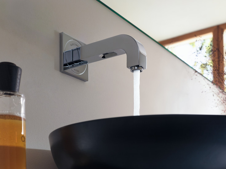 Axor Citterio Berøringsfri Servantbatt., 161 mm tut, 230v, krom