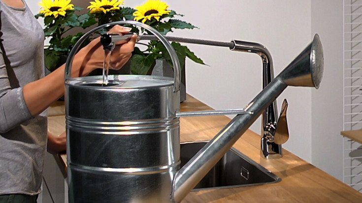 Hansgrohe Metris 320 köksblandare, utdragbar pip, krom