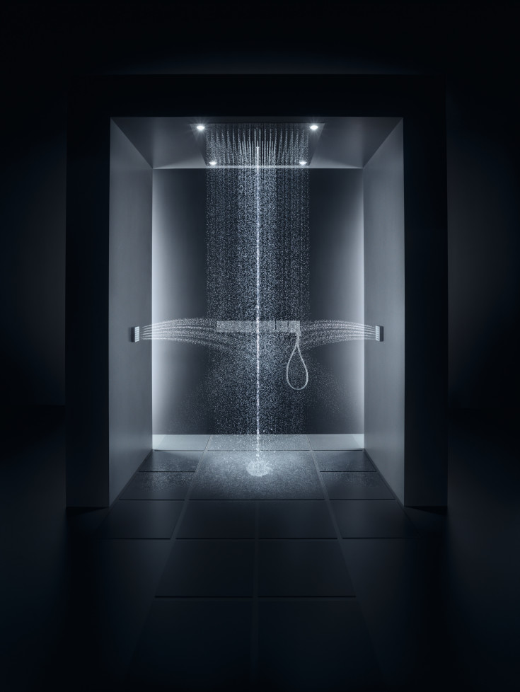 Axor Starck ShowerSolutions brusehoved, 12x12 cm, vandbesparende, krom