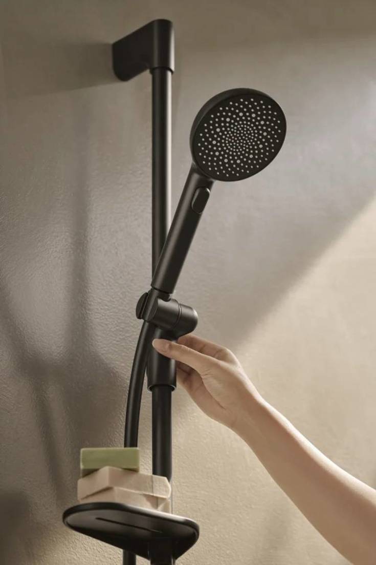 Oras Aurelia kararmatur med brusesæt, mat sort