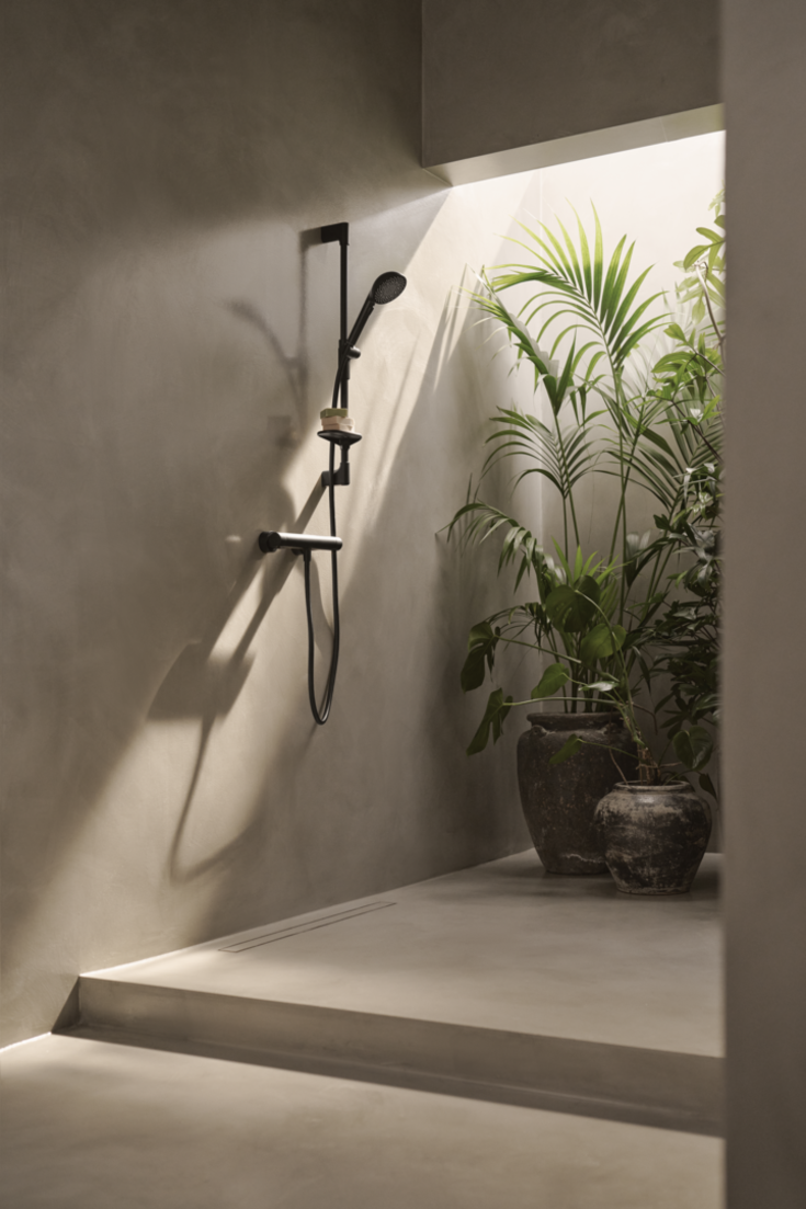 Oras Aurelia brusesæt, vandbesparende,  mat sort