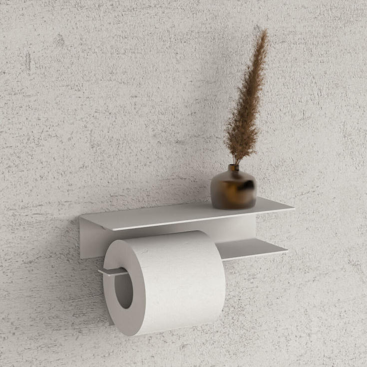 BERNO Toalettpapirholder medium, hvit