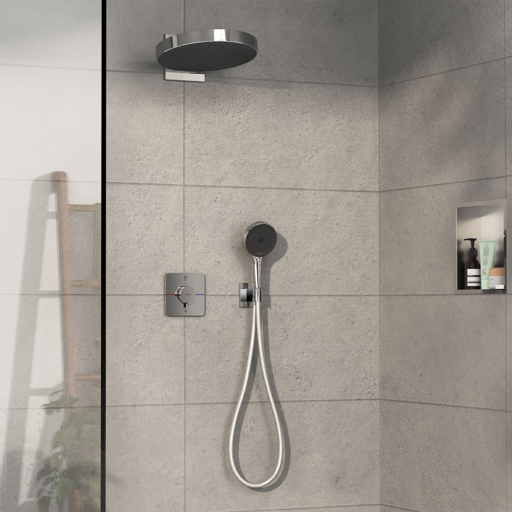 Hansgrohe ShowerSelect Comfort Q dusjbatteri, krom