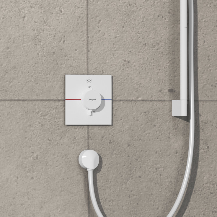 Hansgrohe ShowerSelect Comfort E dusjbatteri, hvit