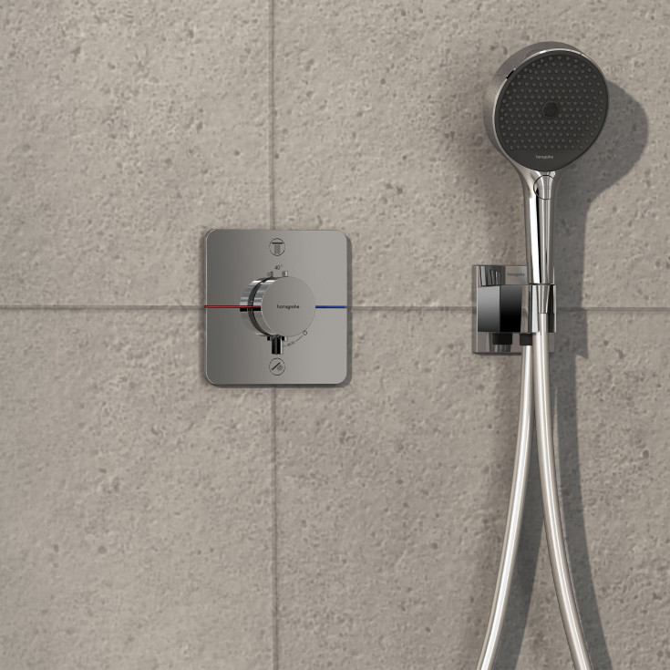 Hansgrohe ShowerSelect Comfort Q dusjbatteri, krom