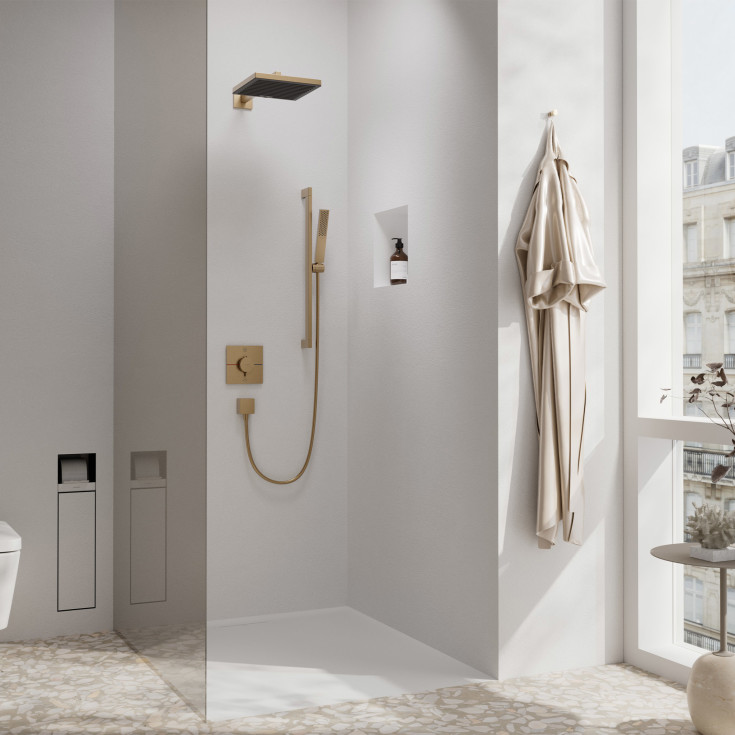 Hansgrohe ShowerSelect Comfort E dusjbatteri, bronse