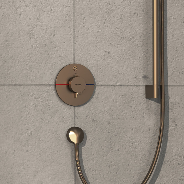 Hansgrohe ShowerSelect Comfort S dusjbatteri, bronse