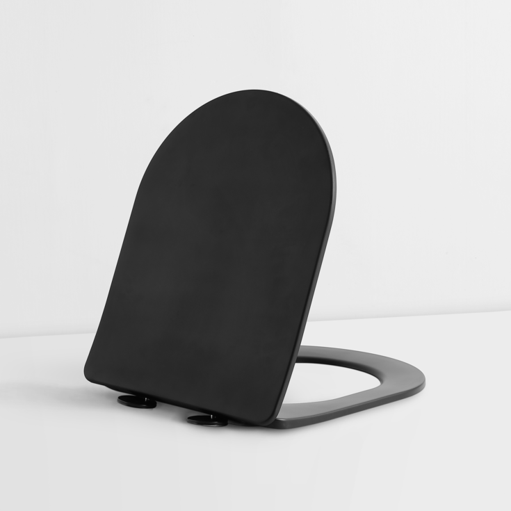 Lavabo Studio vägghängd toalett, utan spolkant, matt svart