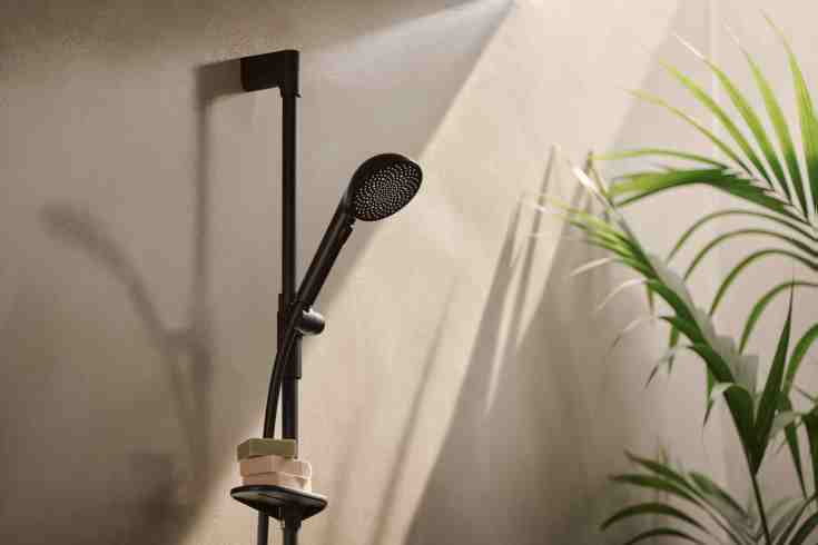 Oras Aurelia dusjsett, vannbesparende, matt svart