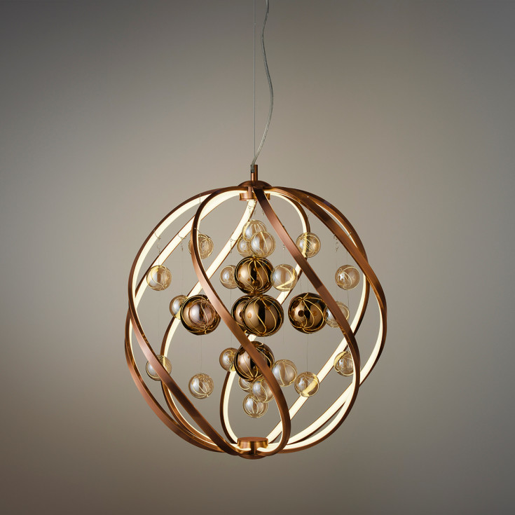 Nielsen Light Solar lysekrone, kobber