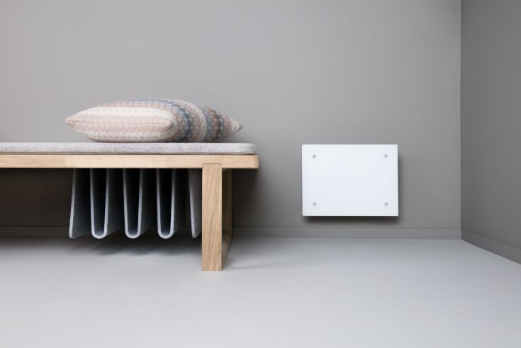 Adax Eco Basic glas el-radiator, 250W/230V, 3 m²