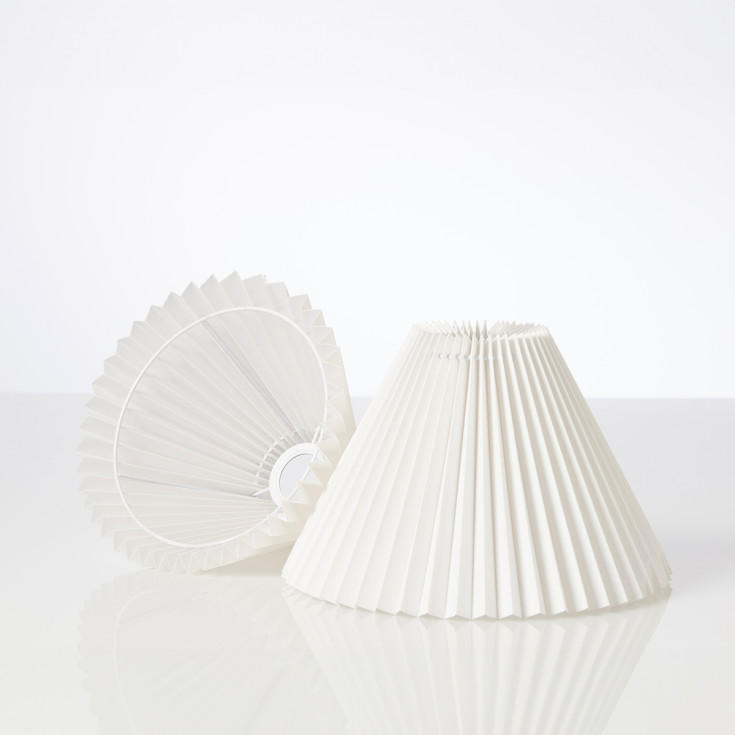 Nielsen Light Emma Piso Plisse lampeskærm til væg/pendel, hvid, H19 cm