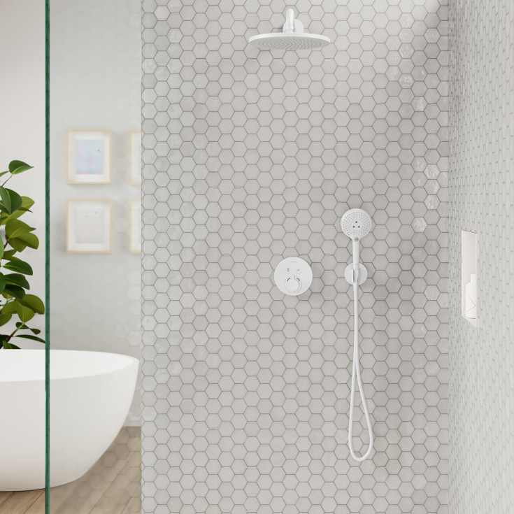 Hansgrohe FixFit S slangeudtag, mat hvid