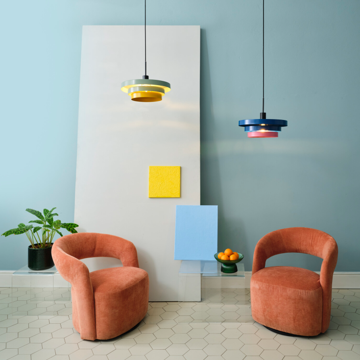 Ledvance Layers pendel, grønn/gul