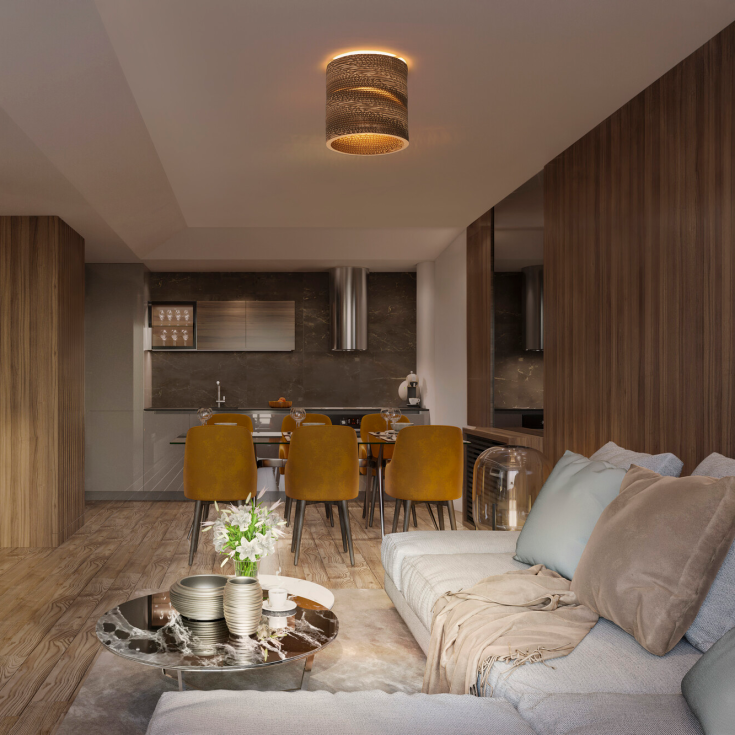 Ledvance Cardboard taklampe, sylinder