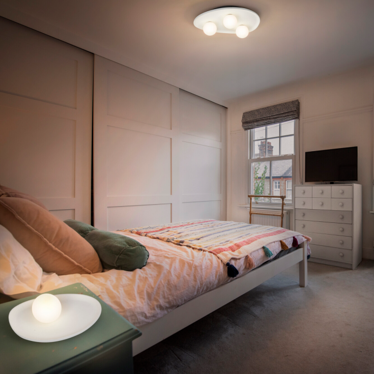 Ledvance Nest bordlampe, hvit