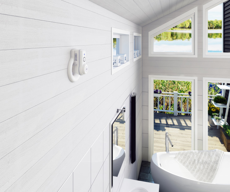 Pax Passad 00 badrumsfläkt, Ø100 mm, vit