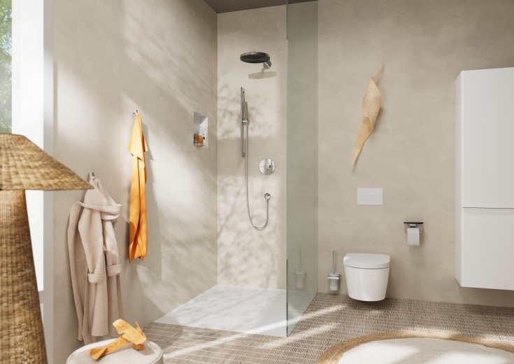 Hansgrohe EluPura S 540 vägghängd toalett, utan spolkant, rengöringsvänlig, vit