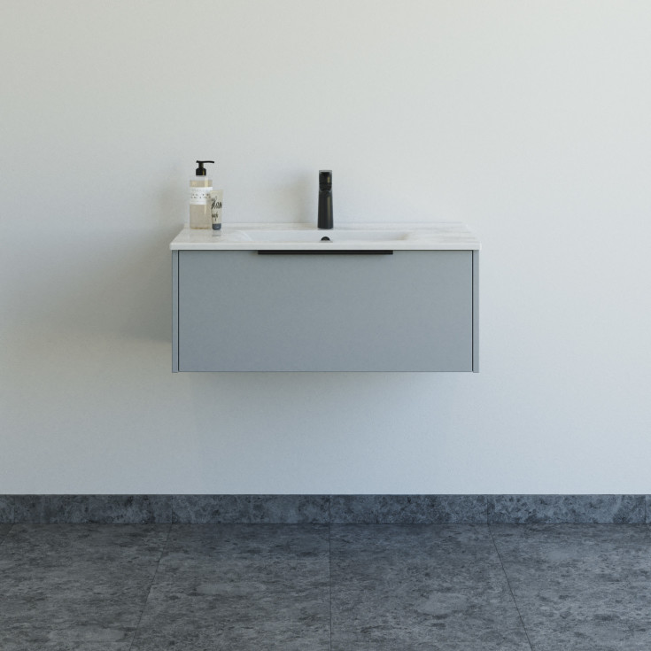 Dansani Mido+ Classic möbelpaket, 81x44 cm, matt ljusblÄ