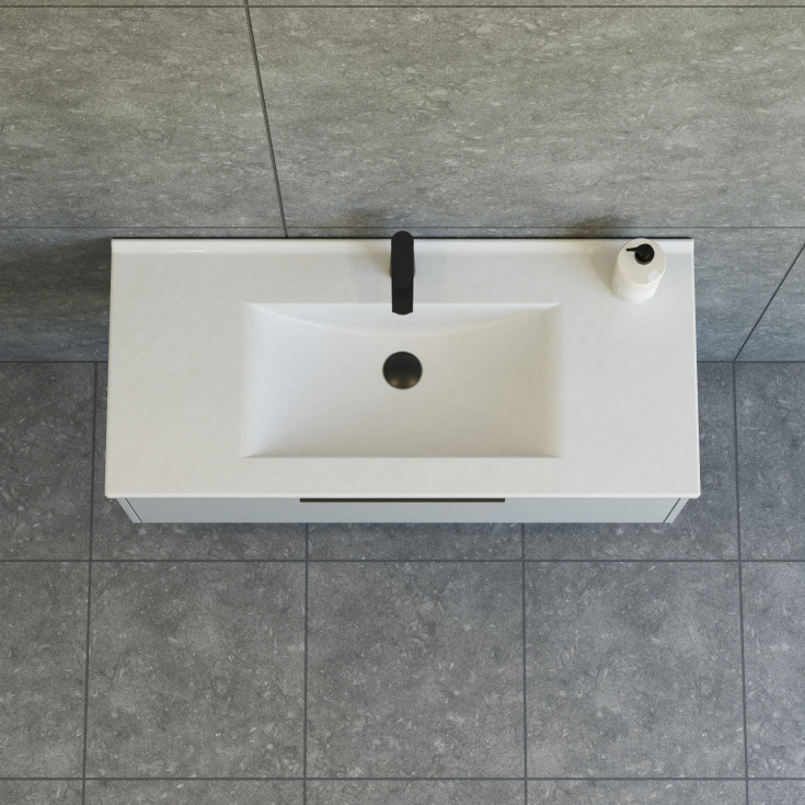 Dansani Mido+ Classic möbelpaket, 101x44 cm, matt ljusblÄ