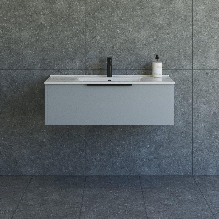 Dansani Mido+ Classic möbelpaket, 101x44 cm, matt ljusblÄ