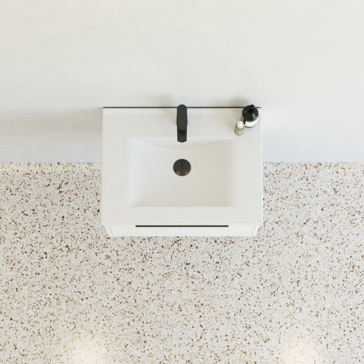 Dansani Mido+ Classic møbelpakke, 61x44 cm, stripete matt hvit