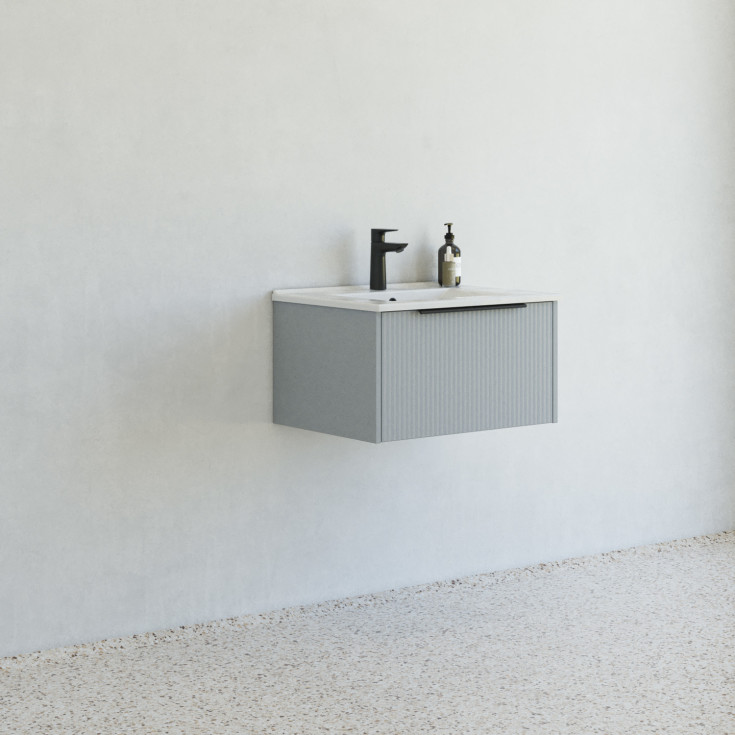 Dansani Mido+ Classic møbelpakke, 61x44 cm, stripete matt lyseblå