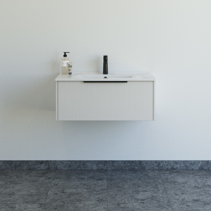 Dansani Mido+ Classic møbelpakke, 81x44 cm, stripete matt beige