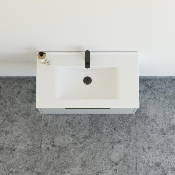 Dansani Mido+ Classic möbelpaket, 81x44 cm, randig matt ljusblÄ