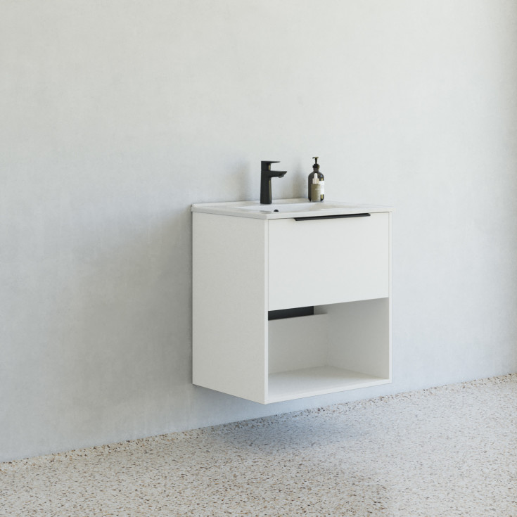 Dansani Mido+ Classic møbelpakke, 61x44 cm, matt hvit