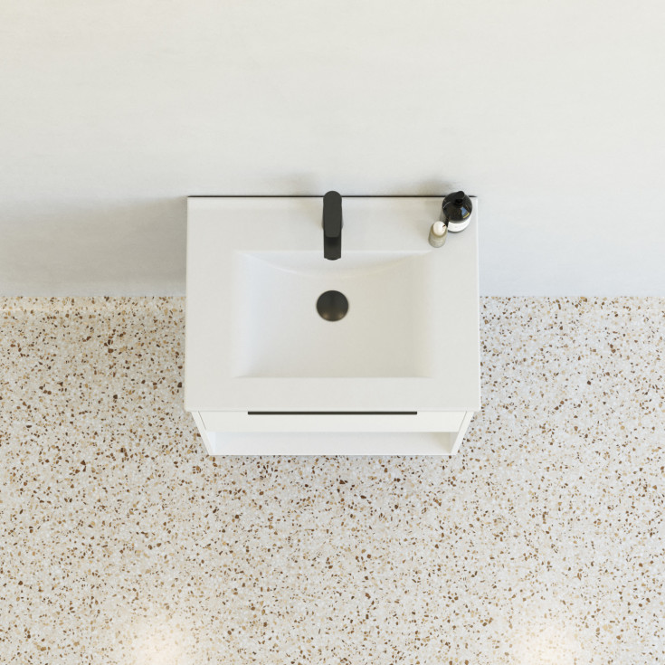 Dansani Mido+ Classic möbelpaket, 61x44 cm, matt vit