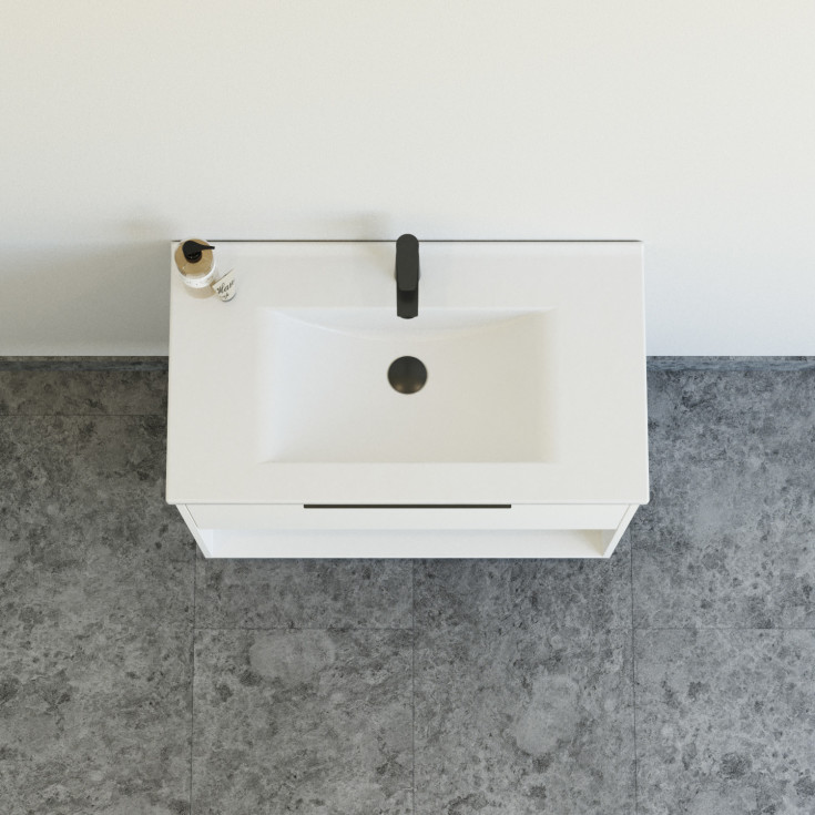 Dansani Mido+ Classic möbelpaket, 81x44 cm, matt vit