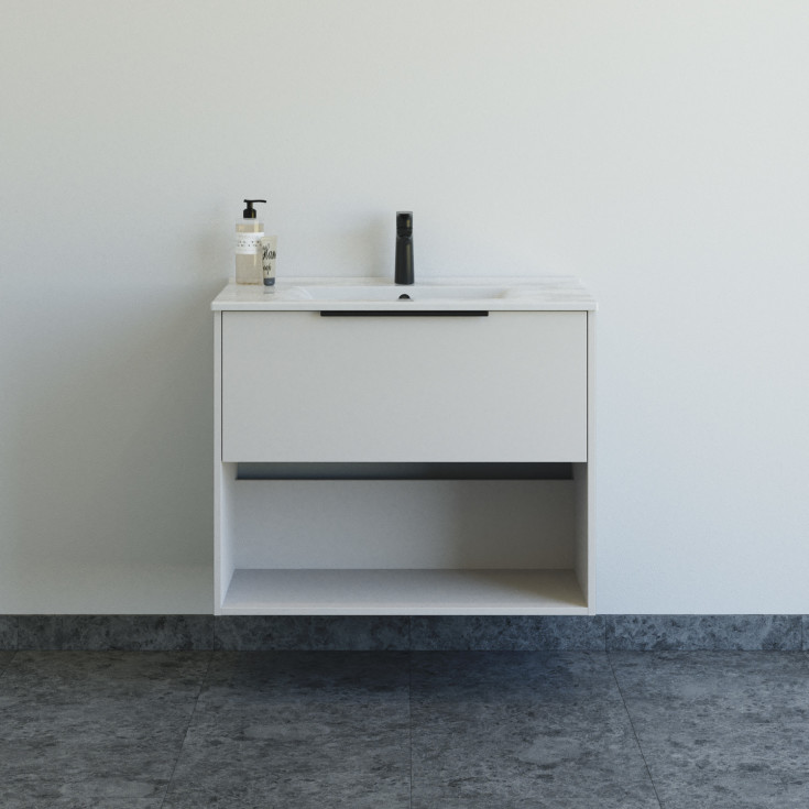 Dansani Mido+ Classic möbelpaket, 81x44 cm, matt beige