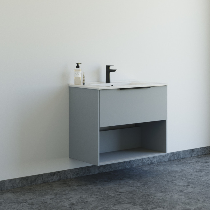 Dansani Mido+ Classic möbelpaket, 81x44 cm, matt ljusblå