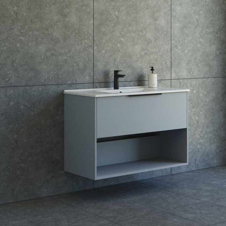 Dansani Mido+ Classic møbelpakke, 101x44 cm, matt lyseblå