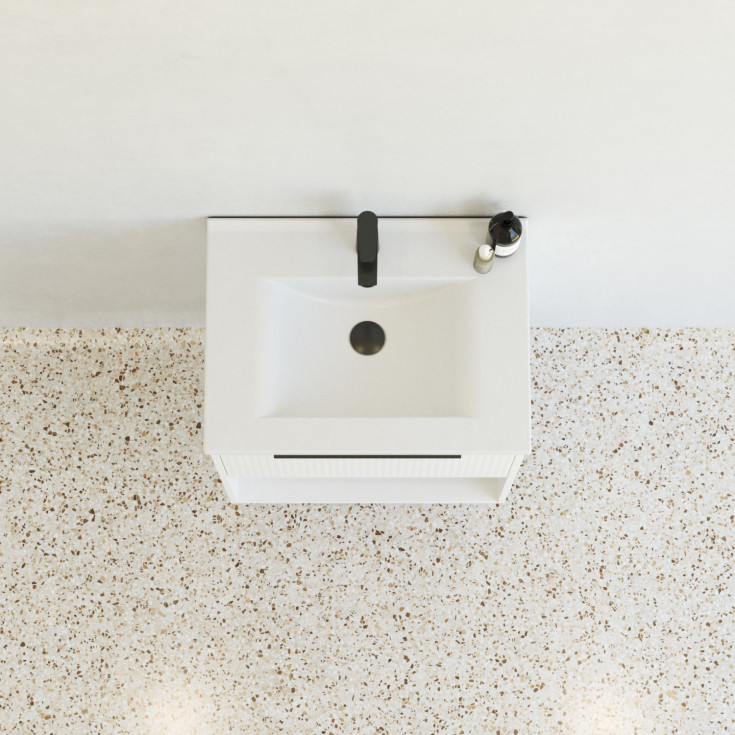 Dansani Mido+ Classic møbelpakke, 61x44 cm, stripete matt hvit