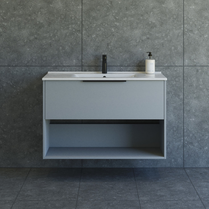 Dansani Mido+ Classic møbelpakke, 101x44 cm, matt lyseblå