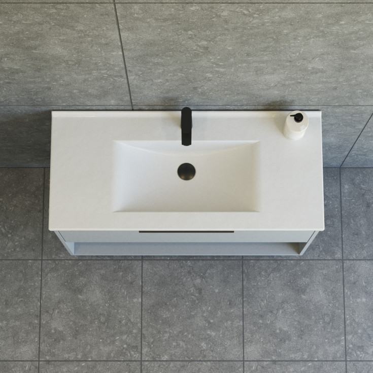 Dansani Mido+ Classic möbelpaket, 101x44 cm, matt ljusblÄ