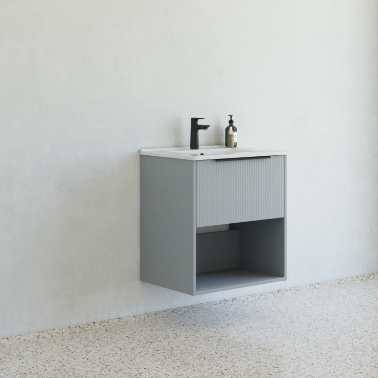 Dansani Mido+ Classic möbelpaket, 61x44 cm, randig matt ljusblÄ