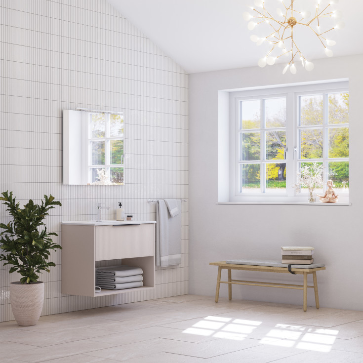 Dansani Mido+ Classic möbelpaket, 61x44 cm, randig matt beige