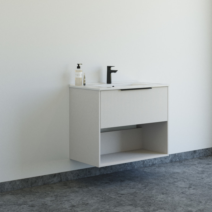 Dansani Mido+ Classic møbelpakke, 81x44 cm, stripete matt beige