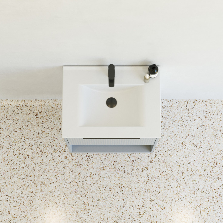 Dansani Mido+ Classic møbelpakke, 61x44 cm, stripete matt lyseblå