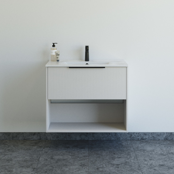 Dansani Mido+ Classic möbelpaket, 81x44 cm, randig matt beige