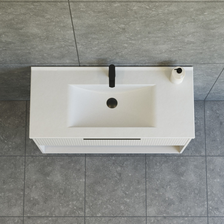 Dansani Mido+ Classic möbelpaket, 101x44 cm, randig matt beige