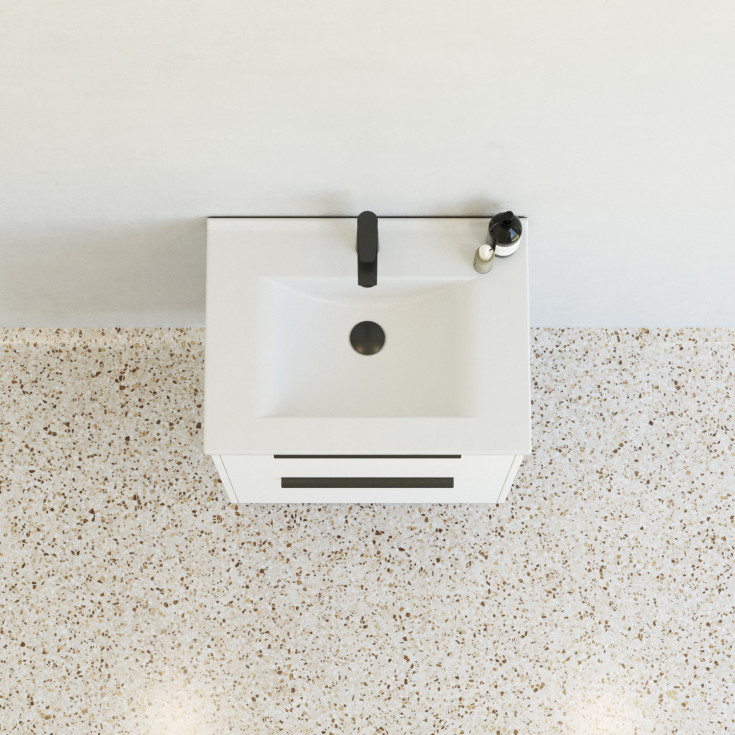 Dansani Mido+ Classic möbelpaket, 61x44 cm, matt vit