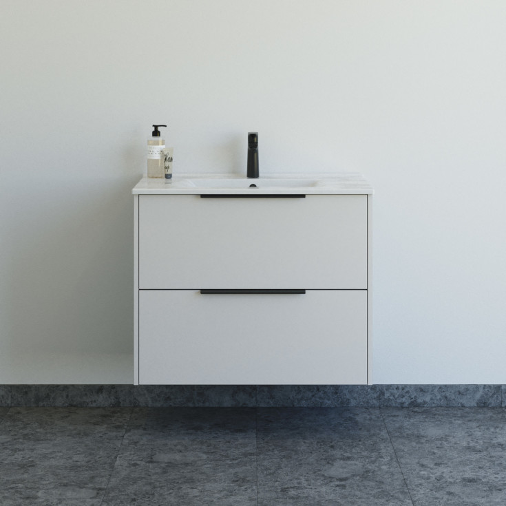 Dansani Mido+ Classic möbelpaket, 81x44 cm, matt beige