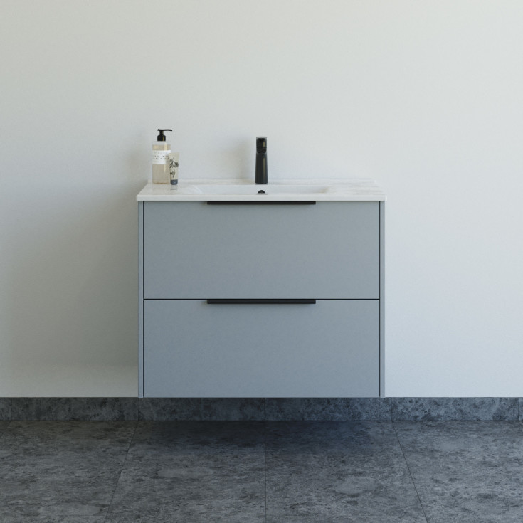 Dansani Mido+ Classic möbelpaket, 81x44 cm, matt ljusblÄ