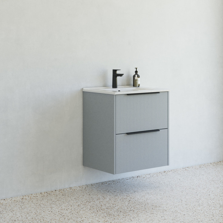 Dansani Mido+ Classic möbelpaket, 61x44 cm, randig matt ljusblÄ